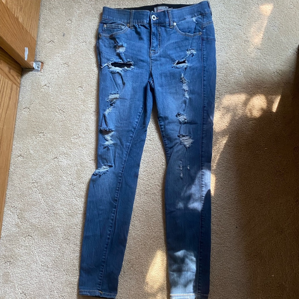 COPY - Torrid ripped skinny jeans